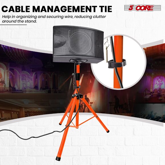 Speaker Stand Tripod 72 Inch DJ Studio Monitor Stands SS HD 2PK ORG WOB - Picture 3 of 10